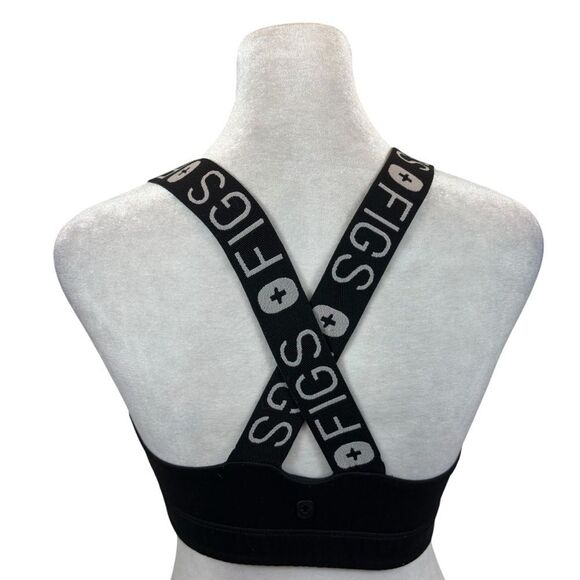 Ladies Figs Performance Underscrub Sports Bra Black Size Small‎ - Picture 6 of 11